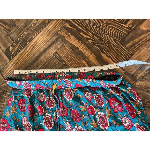 Boho Western Cottage Floral Tiered Broom Skirt Women Large Light Southwestern - Picture 4 of 6